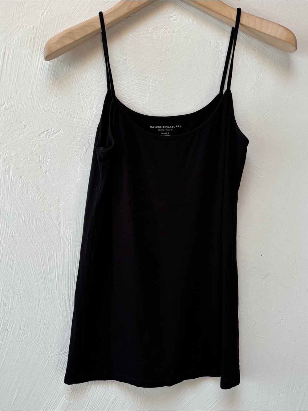 Majestic Filatures Black Tank Top